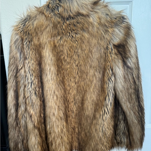 Topshop Faux Fur Coat - Size US 4 - Picture 5 of 8